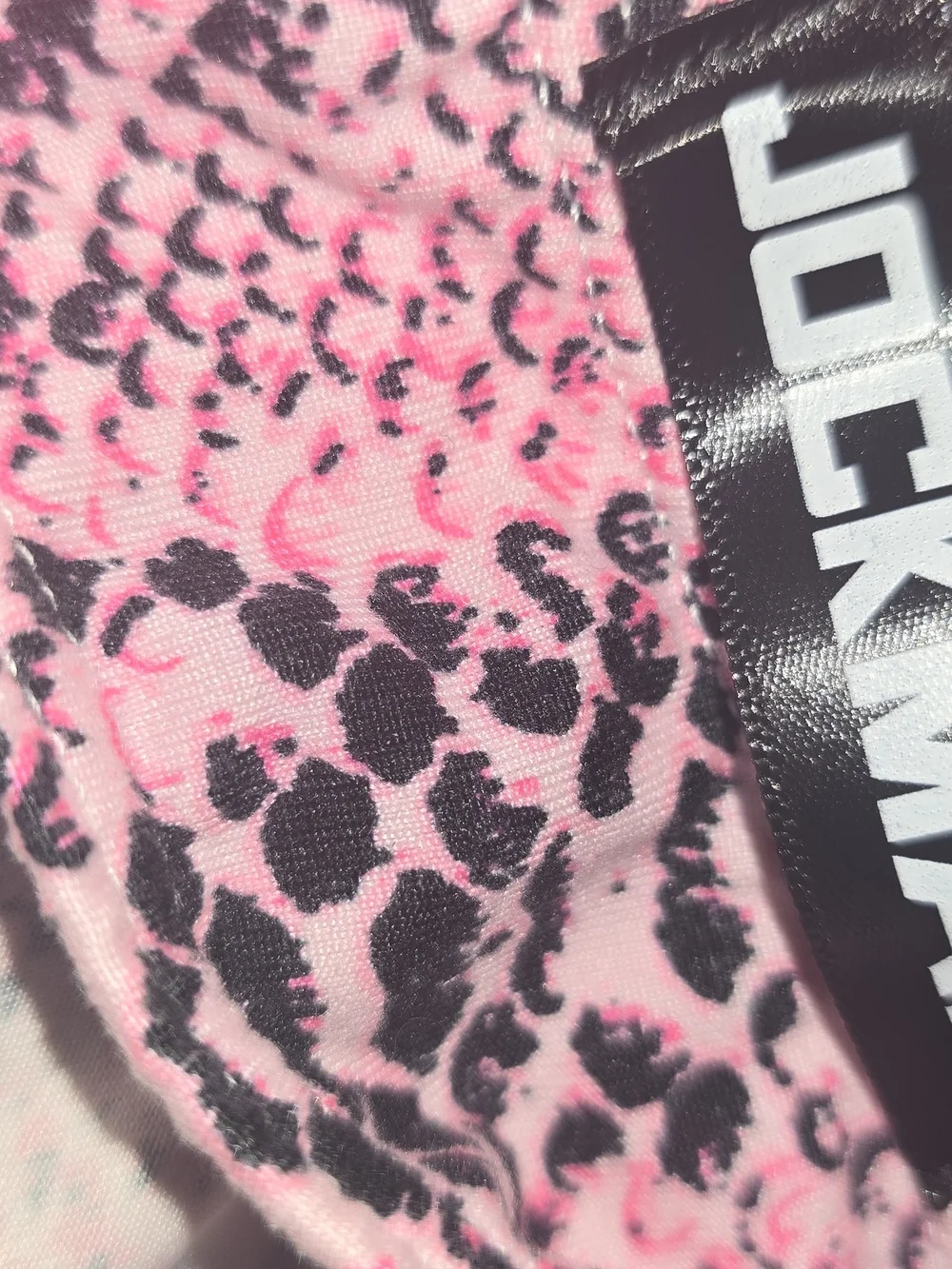 JOCKMAIL Pink Snake Print Bikini Bottom Men's Underwear Medium